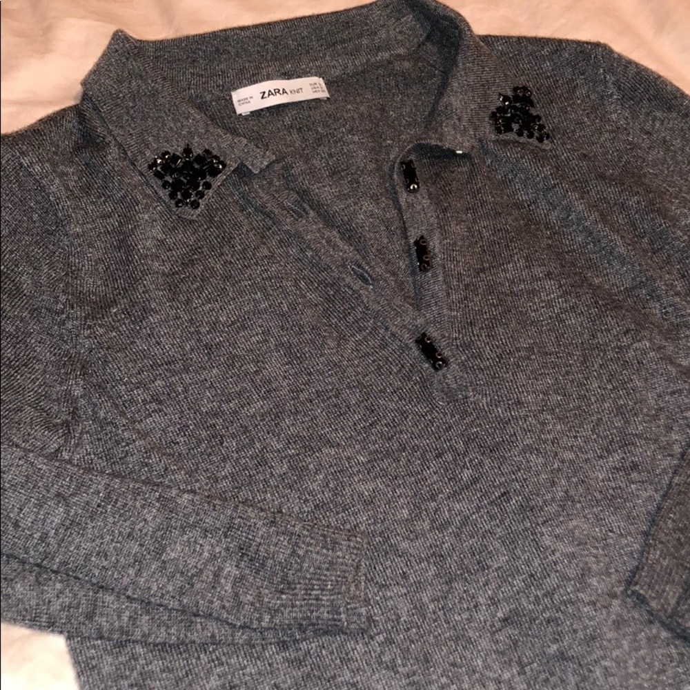 Zara knit sweater polo